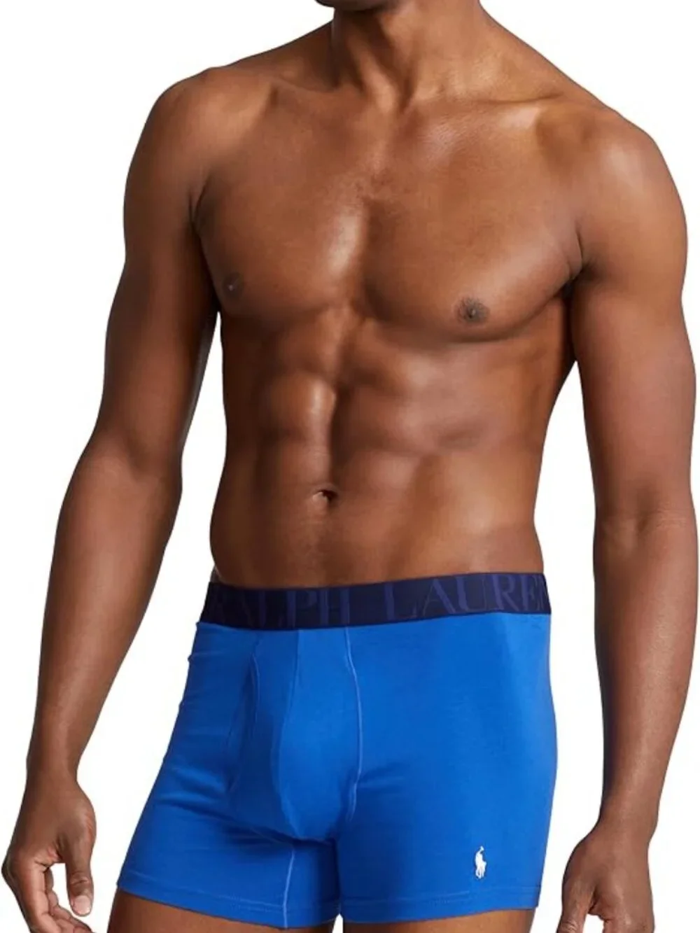Polo Ralph Lauren Men's Stretch Cotton Classic Fit Trunks in Blue